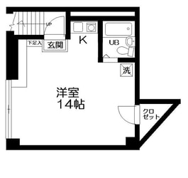 高田馬場駅 徒歩15分 1階の物件間取画像